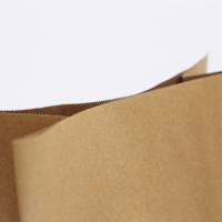 Sacs en papier kraft brun personnalisés avec impression SOS, ouverture automatique, qualité alimentaire, pour emporter, épicerie, boulangerie, avec logo