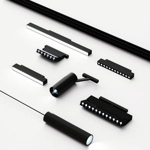 Đèn pha 10W 20W 30W 40W Hệ thống ray từ tính 48V Đèn chiếu sáng văn phòng Đèn ray từ tính tuyến tính mini - Product Image 1