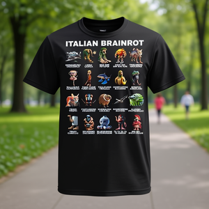 T-shirt pour enfants avec motif graphique amusant, style italien - Product Image 3