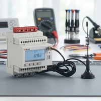 Medidor de Energía Inalámbrico LoT de Alta Calidad, Trifásico, RS485/WIFI/4G/Lora, Remoto, Clase 0.5, Riel DIN