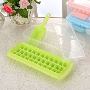 Ice Tray with Lid Shovel Large PP Ice Cube Tray for <b>Freezer</b> - Product Image 2