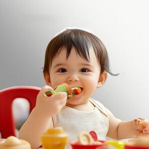 Dinosaurier-Baby Obst- & Gemüse-Beißring Spiralförmiger Silikon-Fütterungsschnuller für Kinderernährung - Product Image 2