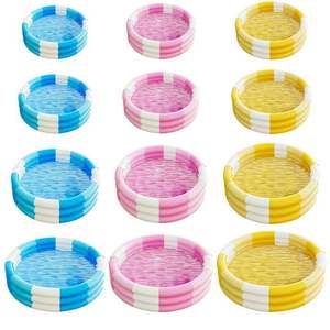 Piscina Inflable de PVC de Tres Anillos Reforzada <span class=keywords><strong>para</strong></span> Juegos Acuáticos Familiares, <span class=keywords><strong>Baño</strong></span> de Bebés, Piscina Plegable <span class=keywords><strong>para</strong></span> Exteriores - Product Image 6