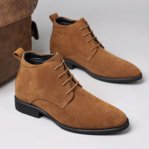 Nouvel Arrivage Vente en Gros Usine Bottes Chelsea de Haute Qualité en Cuir Véritable Marron à Lacets pour l'Équitation, en Cuir de Vachette Pleine Fleur - Product Image 3