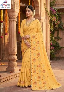 Women Stylish Ajmera Fashion Cotton Saree Elegant Printed Soft Traditional Ethnic Outfit Collection - Product Image 2