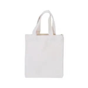 Vente en gros bon marché de sac fourre-tout en toile de coton imprimé recyclable à prix promotionnel