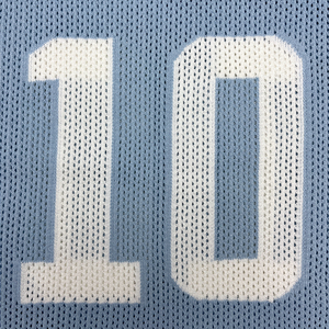 OEM lưới sọc tùy chỉnh Ngắn Tay Áo đan bóng đá thư Jersey lưới Crochet bông dệt kim bóng đá Jerseys T-Shirt Áo len - Product Image 6