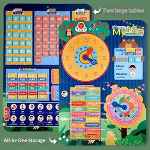 การ์ดสติกเกอร์กระดาษสำหรับเด็ก ช่วยเสริมสร้างการเรียนรู้เรื่องเวลา ปฏิทิน สภาพอากาศ และสัปดาห์ เหมาะสำหรับการเรียนรู้ในวัยอนุบาล - Product Image 3