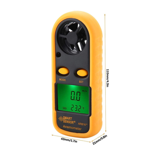 SMART SENSOR AR816+ Handgehaltenes Hochpräzisions-Laufrad-Anemometer 30m/s ABS Digital Tragbar für den Außenbereich -10~45 Luftstrom - Product Image 2