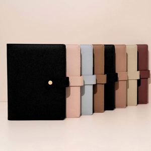 Custom Daily Use A5 Size PU Leather Hardcover Binder Notebook Set Business Student Diary Loose-<b>leaf</b> UV Printing Customizable - Product Image 1