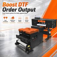 60-сантиметровый DTF-принтер с двумя печатающими головками I3200, рулонный принтер для прямой печати на пленке, для бизнеса по печати на футболках и одежде
