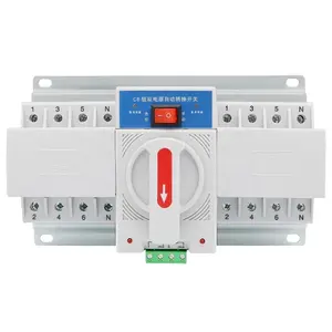 Interruptor de transferência automático, 220v 2p/3p/4p 63a de fase única