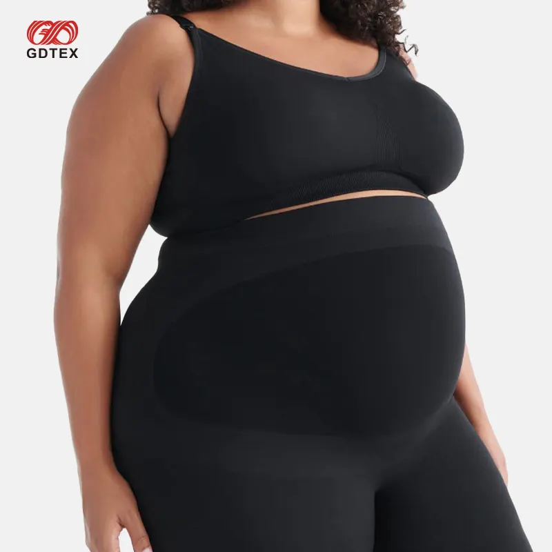 GDTEX Personnalisé Plus Size Seamless Compression du ventre Vêtements de grossesse extensibles et respirants pour les femmes enceintes Leggings de maternité