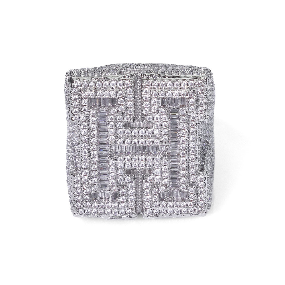 Bague en argent-H