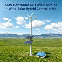 Système éolien à axe horizontal 5KW 48V en gros, prix d'usine et réduction sur les commandes en gros pour les distributeurs