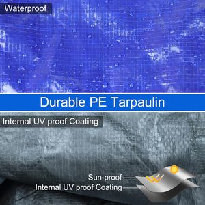 Couverture de <span class=keywords><strong>piscine</strong></span> gonflable de 12 pieds pour piscines hors sol <span class=keywords><strong>Intex</strong></span>, imperméable, anti-poussière, sans trous de drainage, empêche les feuilles et les débris - Product Image 3