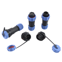 Connecteur de câble circulaire étanche WEIPU Type SP17 mâle/femelle 500V 10A 5A IP68, fiches aviation filetées, plaqué or