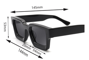 نظارات شمسية ريترو فاخرة مربعة سميكة من الأسيتات مستقطبة بشعار مخصص بجودة عالية لعامي 2025 و<span class=keywords><strong>2026</strong></span> للرجال والنساء - Product Image 3