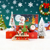 Coffret Cadeau de Noël Personnalisé Fait Main en Peluche – Décorations et Ornements de Noël, Souvenirs Festifs Chauds Personnalisés, Boîte Cadeau Glycine