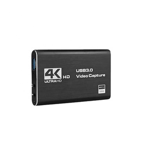 Tarjeta de Captura de Video, Tarjeta de Grabación de Cámara para Transmisión en Vivo, Grabadora USB 3.0 4K HD para Juegos, Compatible con <span class=keywords><strong>Steam</strong></span> Deck, Negra - Product Image 1