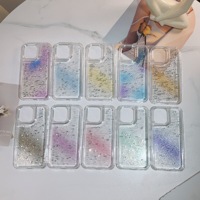 Groove TPU Glitter Powder Epoxy Resin Cover Fantaisie Imprimé 3 en 1 Phone Case pour Honor 400 Pro Magic 7 Lite X5 Plus