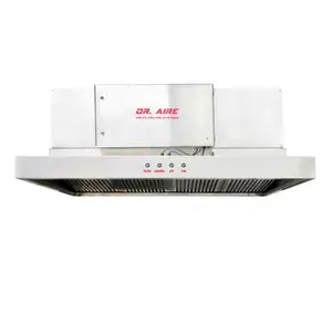 Industrial kitchen appliance range hoods with fume scrubber All in one suit with Flesh air system