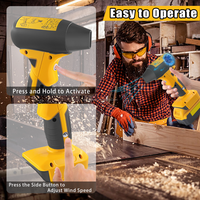 Souffleur de feuilles à jet sec pour batterie Dewalt 20V 60V, pompe à air, dépoussiéreur à air, ventilateur à turbine, souffleur d'air violent, souffleur à turbine