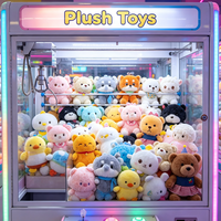 Peluches de 8 pouces pour machine à griffes, poupées en peluche pour distributeur automatique, jouets suspendus en peluche animaux