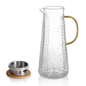 AIHPO3-Alto jarra de vidrio de borosilicato, jarra de agua fría con tapa para bebidas frías y calientes, novedad de 2023, venta al por mayor - Product Image 5