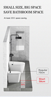 DZOZO Bidet intelligent entièrement automatique à commande mains libres, siège chauffant, télécommande, soins de santé, design à jupe, silencieux