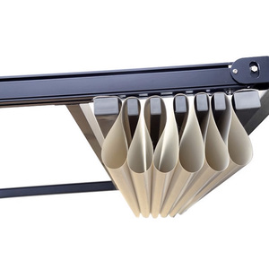 Design moderno elettrico a scomparsa lucernario avvolgibile intelligente motorizzato per uso interno esterno triangolo Sunrooms case di vetro - Product Image 5