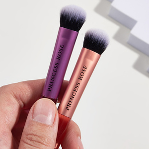 Vente en gros de 10 mini ensembles de pinceaux de maquillage avec manche en aluminium outils de voyage portables pour ombre à paupières et poudre pour l'application de correcteur - Product Image 4