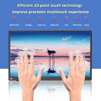 Monitor Portátil con Pantalla Táctil de 15.6 Pulgadas, 2880x1620, 100Hz, Tiempo de Respuesta de 7ms, Extensor de Pantalla para Portátil con Soporte Ajustable de 45 Grados