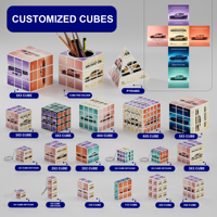 Cube Magique Personnalisé OEM ODM avec Logo X, Forme Non Standard, Promotionnel pour l'Industrie Automobile, Vente en Gros