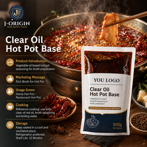 Base <span class=keywords><strong>de</strong></span> Aceite Vegetal Transparente para Hot Pot, 500g, Condimento para Hot Pot Chongqing, 12 Meses <span class=keywords><strong>de</strong></span> <span class=keywords><strong>Vida</strong></span> Útil, para Restaurantes, Venta al por Menor, OEM, Marca Privada - Product Image 6