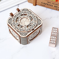 Puzzle 3D in legno compensato di qualità Super bella per bambini adulti carillon Puzzle 3D, Mod da costruzione meccanica in legno fai da te