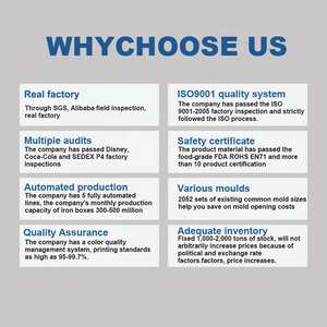 Boîte en fer blanc givrée argentée personnalisable Boîte rectangulaire en métal vide pour aliments et cosmétiques pour bonbons chocolat - Product Image 6