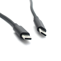 Câble USB Type C vers Type C, charge rapide PD, transfert de données, cordon de charge Type C pour téléphone, ordinateur portable, tablette avec gaine en PVC