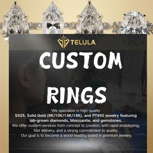 モアッサナイトレディースリングマイクロペイブセッティングミニマリストS925スターリングシルバーリングモアッサナイトエンゲージメントリング - Product Image 6