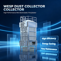 Precipitador Electrostático Húmedo (WESP) de Acero Inoxidable para Limpieza de Polvo Submicrónico en Hornos de Fundición de Silicio
