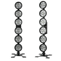6 LED COB RGB 3 in 1 Linear Vintage Par Light DMX512 Lampu Latar Panggung Retro untuk DJ Konser Pesta Pernikahan Klub Malam