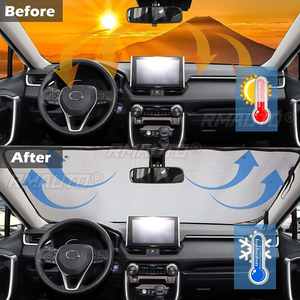 Pare-soleil de haute qualité pour vitres de voiture, protection solaire réfléchissante pour pare-brise de SUV et voitures ordinaires - Product Image 5