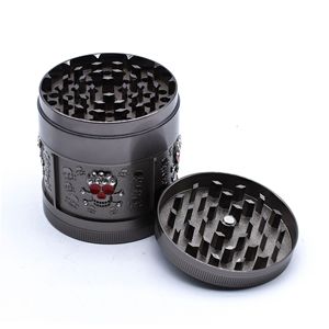 Nouveau moulin à tabac en diamant, design crânes, moulin à herbes en métal à quatre couches, moulin à épices <span class=keywords><strong>de</strong></span> 52 mm - Product Image 2