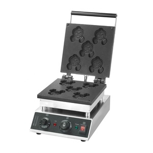 Macchina Elettrica Antiaderente in Acciaio Inox <span class=keywords><strong>per</strong></span> Waffle a Forma di Animali, Nuova Piastra Commerciale <span class=keywords><strong>per</strong></span> Colazione - Product Image 6