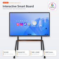 Layar Interaktif Sekolah 75 86 Inci Android 15 RK3588 16GB 256GB 4K Zero Bonding Touch Screen Whiteboard Display Edukasi