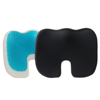 Coussin de siège ergonomique en mousse à mémoire de forme avec gel rafraîchissant pour chaise de bureau et siège de voiture, soutien orthopédique de la colonne vertébrale pour le confort et le soulagement