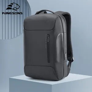 New polyester không thấm nước Ba lô với USB sạc máy tính xách tay ba lô cho người đàn ông kinh doanh <span class=keywords><strong>Hidden</strong></span> chai nước thiết kế hữu ích Túi - Product Image 1