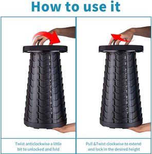 Trọng Lượng Nhẹ Xách Tay Lắp Ráp Có Thể Thu Vào Nhựa Ngoài Trời Cắm Trại Câu Cá Dã Ngoại Đi Bộ Đường Dài Có Thể Gập Lại Kính Thiên Văn Phân - Product Image 6