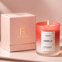 Boîte d'emballage personnalisée avec logo, minimaliste, en cire de soja, bougies parfumées, diffuseur et ensemble de bougies de luxe en vrac, pour la décoration de la maison