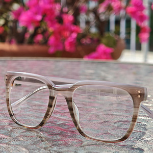 Colorful Acetate <b>Eyeglasses</b> <b>Frames</b> Square Full Rim Optical Glasses Lightweight for Adults - Product Image 4